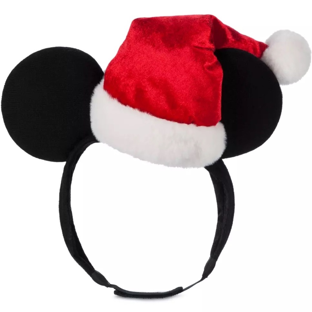🧑‍🎄PAIR of Mickey Santa Ears Headbands Hat with Adjustable Tab Fastening 🤶
